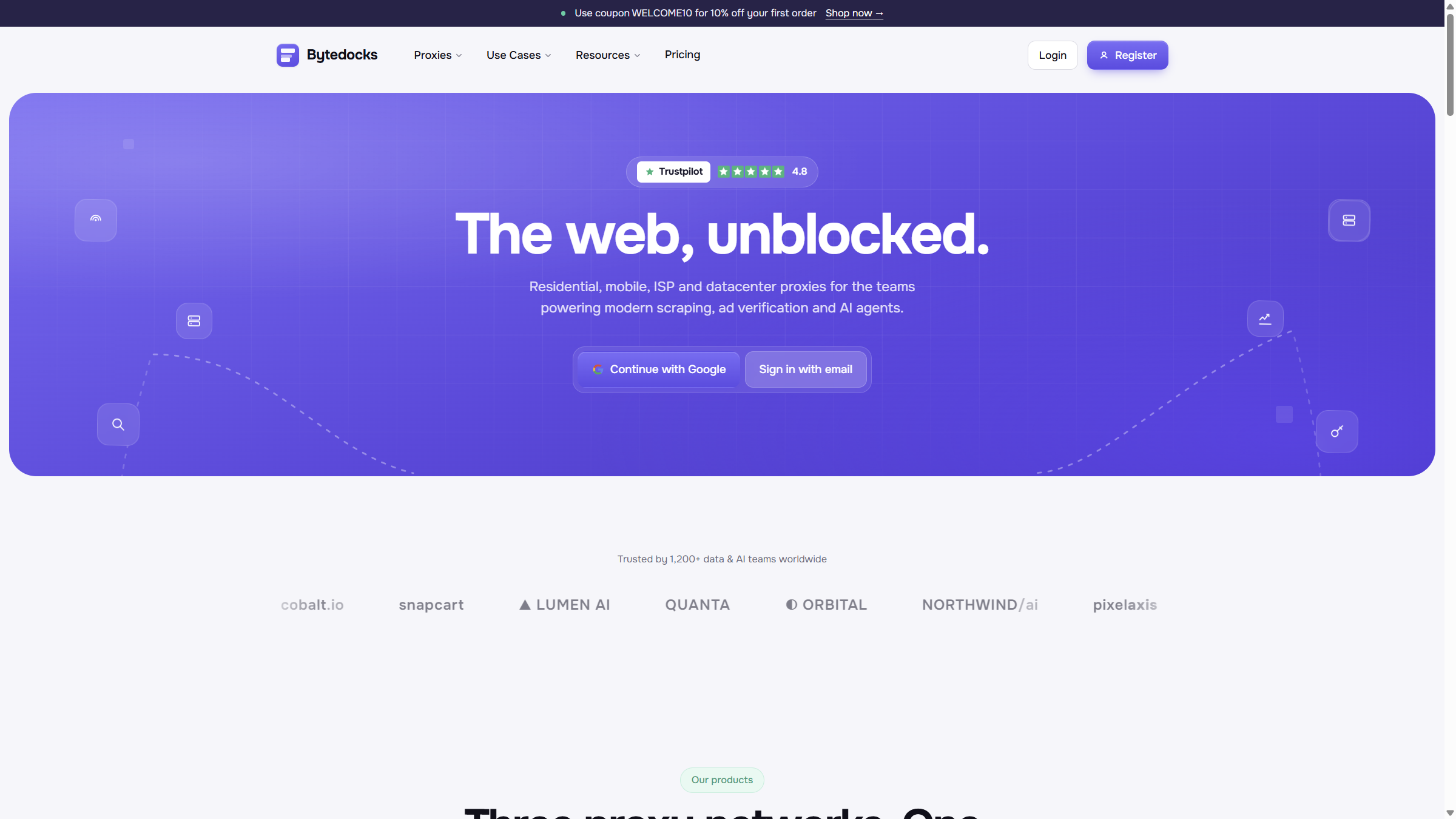 Bytedocks – Proxy Infrastructure & Developer Platform